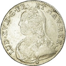Monnaie, France, Louis XV, 1/2 Écu aux branches d'olivier, 1/2 ECU, 44 Sols