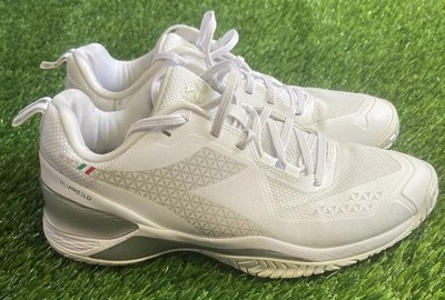 DIADORA Blushield Torneo AG White Tennis Shoes Women Sz US 8 Workout Gym