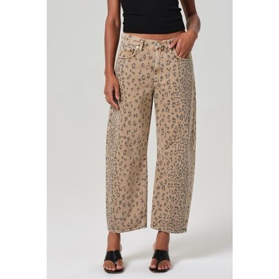 Citizens of Humanity Miro Natural Cheetah Barrel Leg Casual Cotton Jeans NWOT 29
