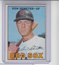 1967 Topps #572 Don Demeter   High Number   Boston Red Sox    VGEX/EX