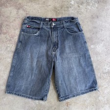 Vintage Southpole Jean Shorts Mens 36 Blue Denim Red Tab Baggy Hip Hop Jorts Y2K