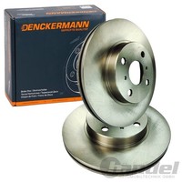 2X Denckermann Bremsscheiben 255Mm BelÜFtet Vorne Passend FüR Toyota Corolla
