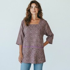 Design House Print 100 Cotton Smock Apron Front Pocket All Over Floral Print
