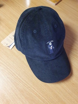Bavarian Caps Basecap Mütze Boandlkramer Sensenmann Cord Schwarz Festival 
