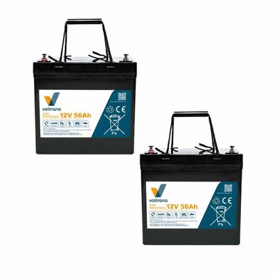 Rollstuhlakku passend für Pilar Technologie Delux 24V 2 x 12V 56Ah   Voltrana Er