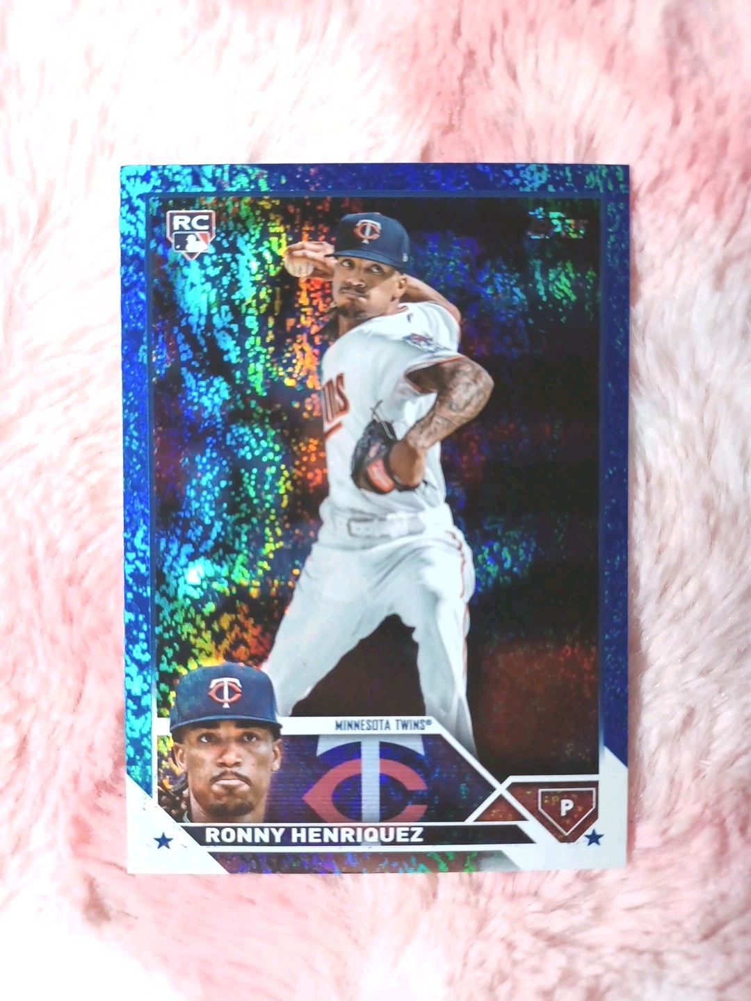 2023 Topps Series 2 #372 Ronny Henriquez Rookie Blue Foil Board #716/999