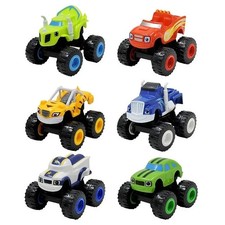 6PCS/Set Blaze and the Monster Machines Vehicles Kid Toy Racer Cars Trucks Set