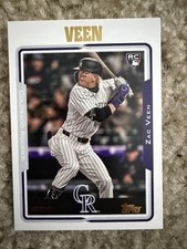 2025 Topps Archives - 2005 Topps Zac Veen #280 RC Rockies Rookie