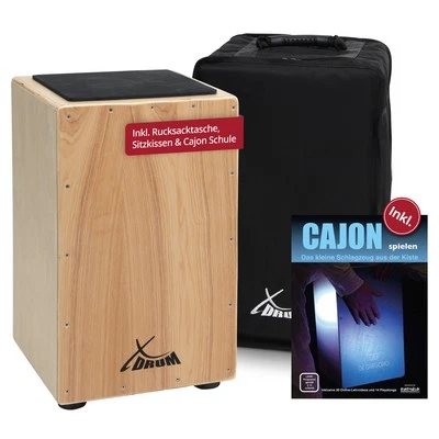 Cajon Tambour Caisse Batterie Percussion à Main Instrument Latin Set Avec Sac - Photo 1/4