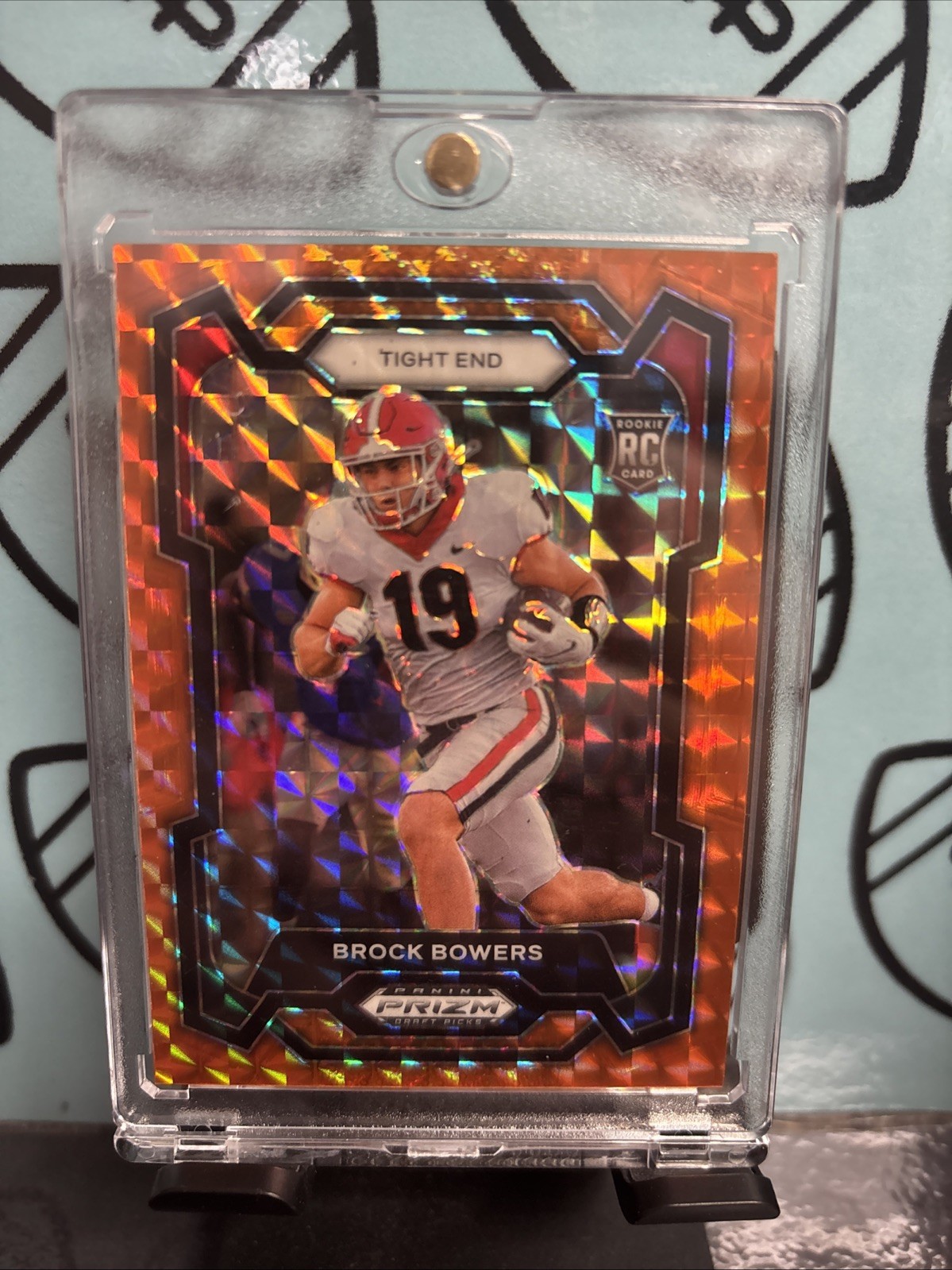 2024 Panini Prizm Draft Picks - Brock Bowers #107 Orange Finite Prizm /39 (RC)