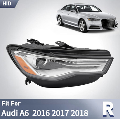 HID Headlight For 2016-2018 Audi A6 S6 w/Auto Level Lamp w/o Bulb&Ballast Right