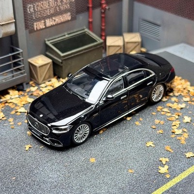 AR 1/64 Mercedes Benz AMG S63 E Performance 2023 Black Diecast Car Model