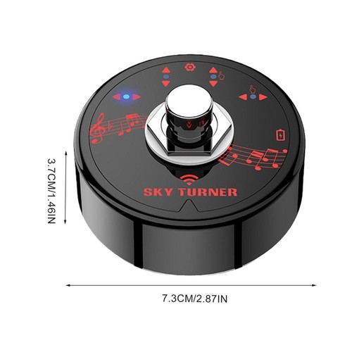 15M Transmission Range Built-in Bluetooth Modes Reading Page Turning Pedal - Afbeelding 2 van 11