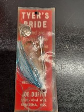 TYER'S PRIDE Joe Duffin Spinner Bucktail Jig Fishing Lure Blue White New