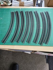 Hornby Railway R605 or alike Curved Track 8 Pieces OO Gauge Used Condition 