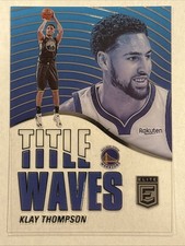 2021-22 Donruss Elite Title Waves #9 Klay Thompson Basketball Card