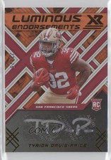 2022 Panini XR Luminous Endorsements Orange 21/25 Tyrion Davis-Price Auto 0jd0