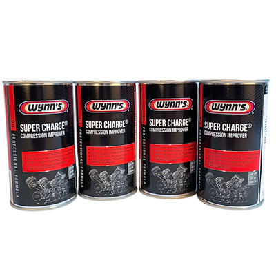 4x 325ml WYNNS Super Charge Motorölzusatz Additiv Ölzusatz Weniger Ölverbrauch