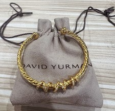 DAVID YURMAN w/Diamonds Cable Cuff Bracelet 4mm