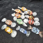 Lot of 11 Murano Wrapped Glass Candy Pieces Hand Blown Lifesize Sweet Treats