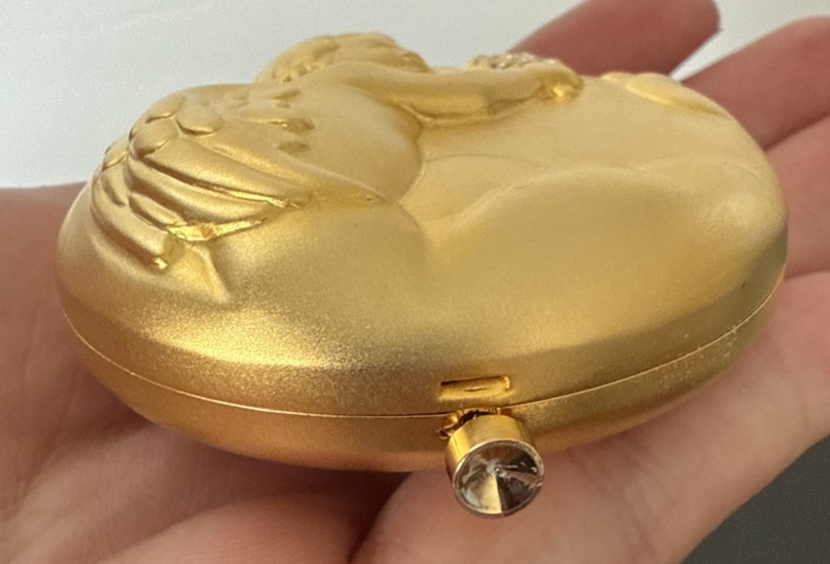 Estee Lauder Powder Compact  Angel of Compassion Barbiel October w/ Box & Card