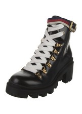 NUEVAS BOTAS DE COMBATE GUCCI Gucci de cuero para mujer negras 35/5