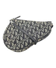 Christian Dior Handbag Saddle Bag Trotter Pouch Women's Black Auth