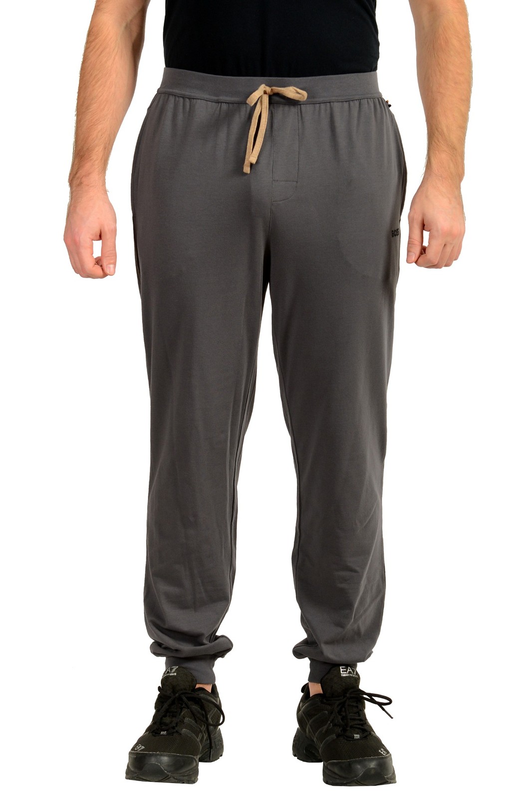 Повседневные брюки для отдыха Hugo Boss Mix-Match серого цвета стрейч US L IT 52 13790₽