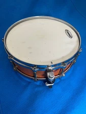 4 1/2 x 14 Custom made snare drum. Birdseye Maple and Maple Stave shell.