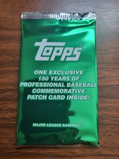 2019 Topps Series 2 Commemorative 150 Years of Professional Baseball Patch Pack