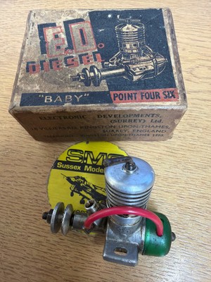 ED Baby .46 fehlende Nadel Oldtimer Modell Motor Diesel gebraucht (Box 109)