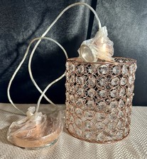 Elegant Designs PT1001-RGD 1 Light Elipse Crystal Cylinder Pendant, Rose Gold￼