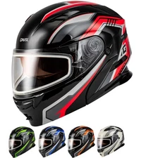 Gmax MD-01S Transistor Snow Helmet with Electric Shield and Rear LED Light