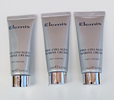 Image of ELEMIS 3 x PRO COLLAGEN MARINE CREAM 15ml TUBES = TOTAL OF 45ml NEW