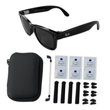 Smart Glasses Accessories Kit for RayBan/Oakley Meta Black