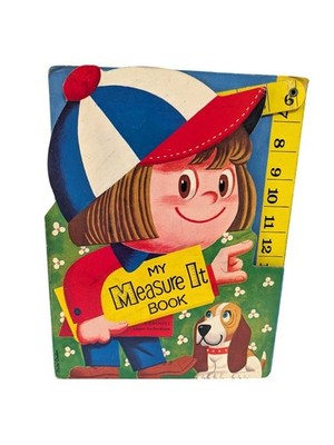 My Measure It Book w/ attached Ruler Vivian Bennett A Grosset Learn to Do Book