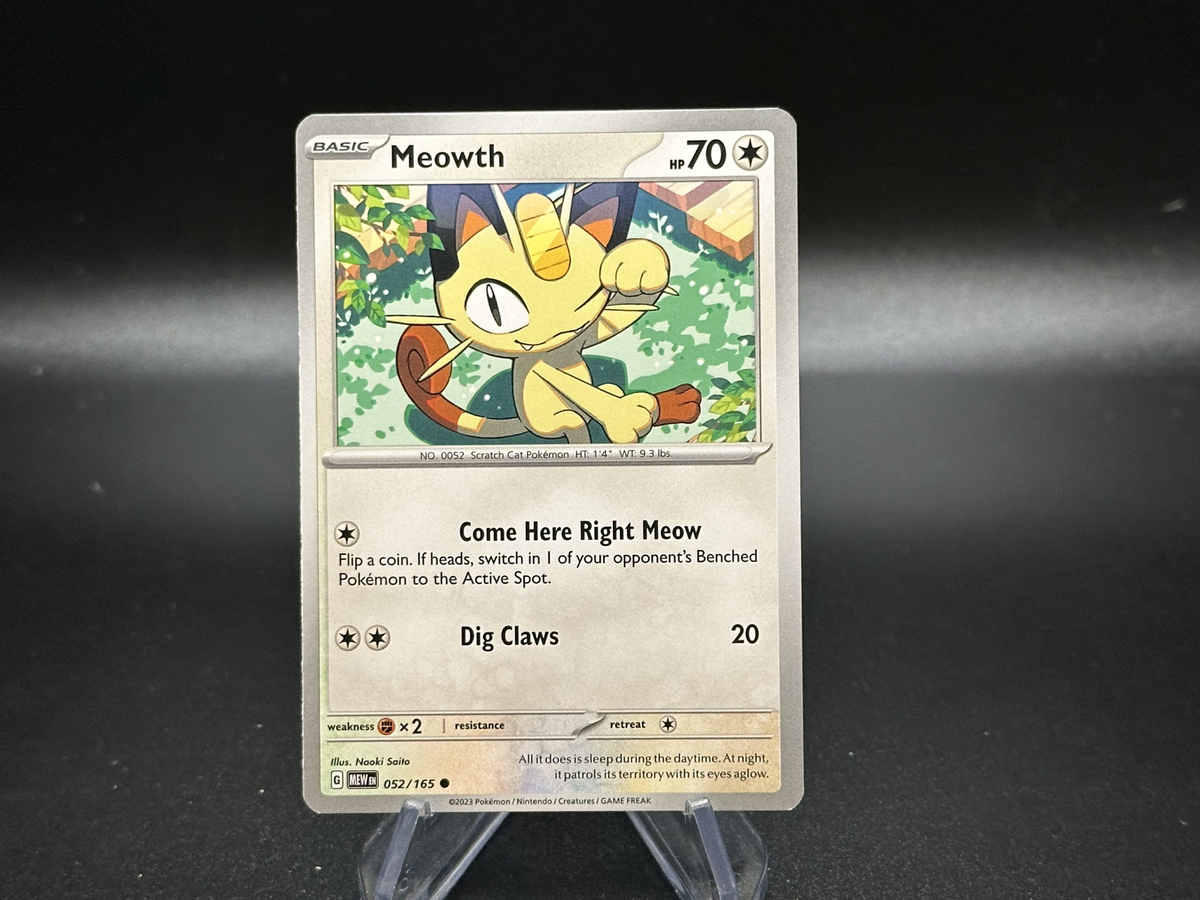Meowth - 52/165 Scarlet & Violet 151 - Pokémon TCG | eBay
