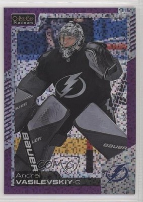 2020-21 O-Pee-Chee Platinum Violet Pixels 338/399 Andrei Vasilevskiy #43 i9y