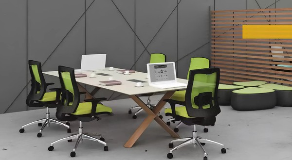 GroßEr Arbeitstisch BüRomöBel Konferenztische Einrichtung HolzmöBel Modern-image