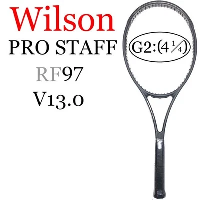 Raquette de tennis Wilson RF97 V13 340g G2 Grip 2 Homme Pro Staff Modèle 97 V... - Photo 1/4