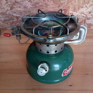 Vintage Coleman Sportster 502 Single-Burner Camping Stove Dated 2/1976 - WORKS!