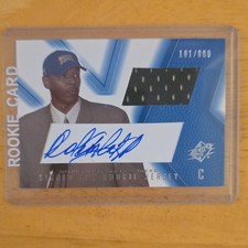 Upper Deck 2001-02 SPx Samuel Dalembert #93 Rookie Jersey Auto #/800 76ers