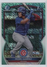 2023 Bowman Chrome Prospects Aqua Shimmer Refractor 26/125 Pedro Ramirez 14rs