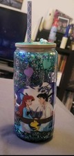 The Little Mermaid Limited Edition Glass Tumber With Straw