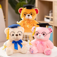 Graduation Bear Cute Teddy Plush Doll Soft Stuffed Toy Graduation Gift