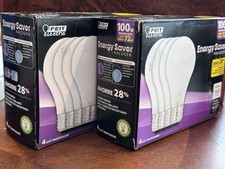 Feit Electric Co - 100w - Soft White - Light Bulbs - 2 Packs/8 Bulbs - non led