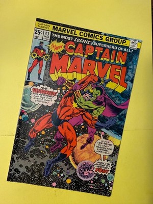 Captain Marvel #43 Drax Destroyer Wrightson Englehart Cosmic Marvel Comics 1975