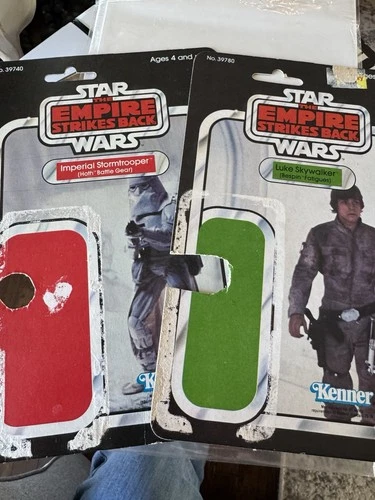 Vintage Star Wars ESB Card backs Luke Bespin and Snowtrooper 31 Back