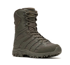 MERRELL MEN'S MOAB 3 8" TACTICAL ZIP WATERPROOF BOOT - SIZE: 11.5 - DARK OLIVE