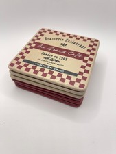 6 x Coasters French Cafe Restaurant Brasserie Table Decor Vintage look